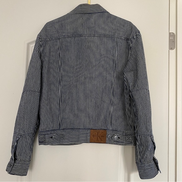 Calvin Klein Archive Stripe Denim Trucker Jacket - Picture 4 of 8